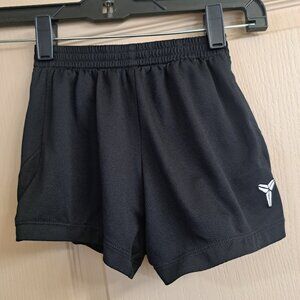 Nike Kobe Dri-Fit basketball shorts in black with Kobe Sheath logo in white 4T